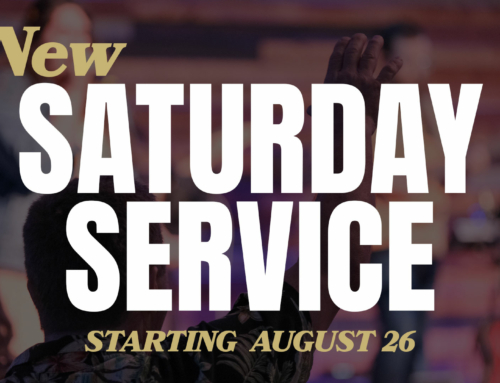 Saturday Service coming Aug 26!